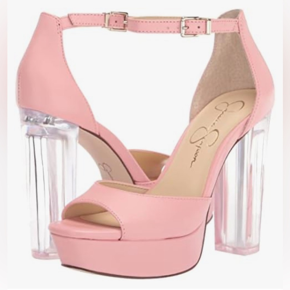 Jessica Simpson Pink Platform Heels 6.5 size